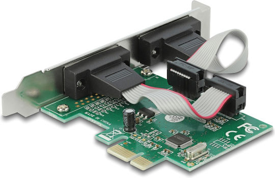 DeLock DeLock PCIe Karte Mit 2 RS232 DB9 Seriellen Anschlüssen