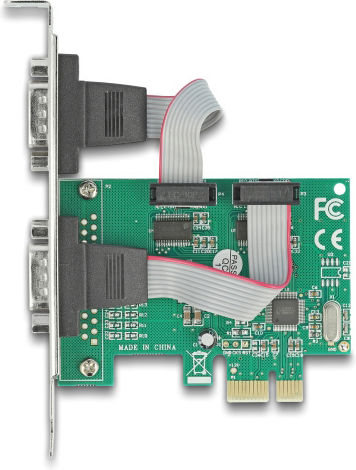 DeLock DeLock PCIe Karte Mit 2 RS232 DB9 Seriellen Anschlüssen