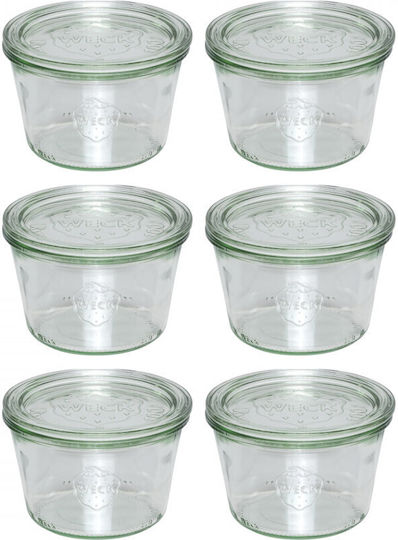 Weck Weck Allgemeine Verwendung Glas Transparentes Verschlussart mit Deckel 370ml 1Stück