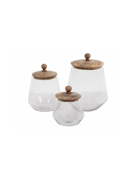 InTheBox InTheBox General Use Glass Vase with Lid Transparent 14x14x20cm 1 Pieces
