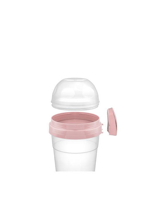 Plastic Lunch Box Pink 800ml 24pcs