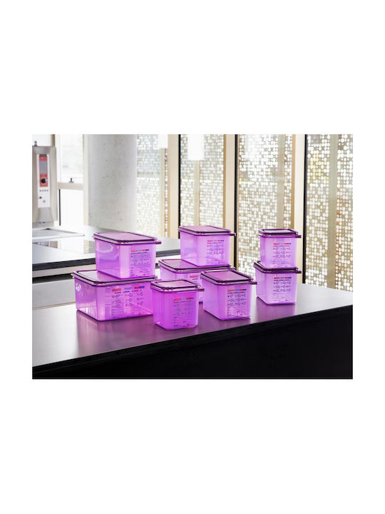 Araven Plastic Lunch Box Purple 4300ml