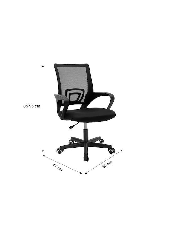 Pakketo Berto I Office Chair with Fixed Arms Black 274-000001