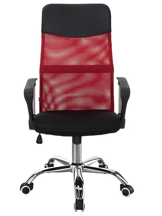 Pakketo Joel I Executive Office Chair With Recline And Adjustable Arms Black-Red