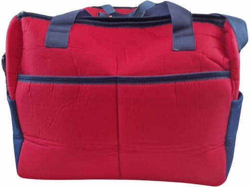 Shoulder/Hand Diaper Bag Red 38x32x14cm.