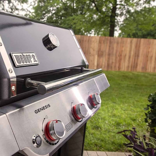 Weber Genesis Ψησταριά Υγραερίου Σχάρας 68x48εκ. με 3 Εστίες 11.4kW