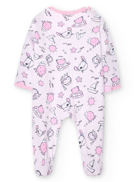 Boboli Baby Bodysuit Set Long-Sleeved Rose