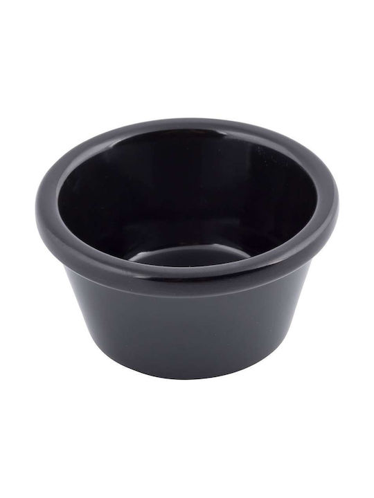 Tablecraft Dip Serving Bowl Round made of Melamine Black with Diameter 7cm