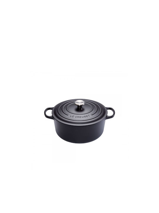 Le Creuset Signature Cast Iron Stockpot 24cm Black