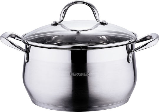 Bergner Gourmet Deep Stainless Steel Pot 4.5lt / 24cm Bergner Gourmet Deep Stainless Steel Pot 4.5lt / 24cm