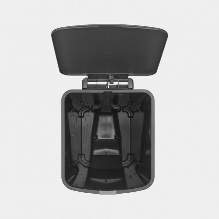 Brabantia Stepup Plastic Waste Bin with Pedal Dark Grey 40lt