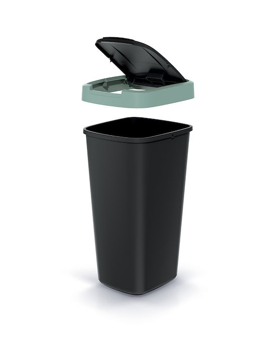Prosperplast Keden Compacta Q Coș de Gunoi Plastic Green / Black 25lt 1buc