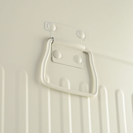 Estia Κάδος Soft Close Απορριμμάτων Μεταλλικός με Πεντάλ Ivory 30lt