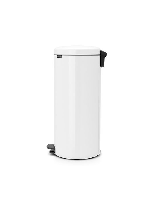 Brabantia Waste Bin Waste Metallic with Pedal White 30lt 1pcs