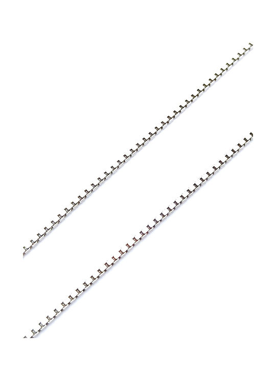 PS Silver Silberne Kette Nacken Dünn Dicke 1.1mm und Länge 60cm