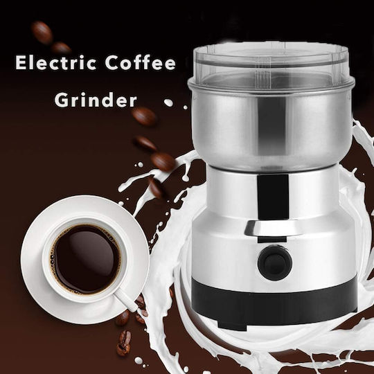 Boma Electric Coffee Grinder 150W for 50gr Beans Silver