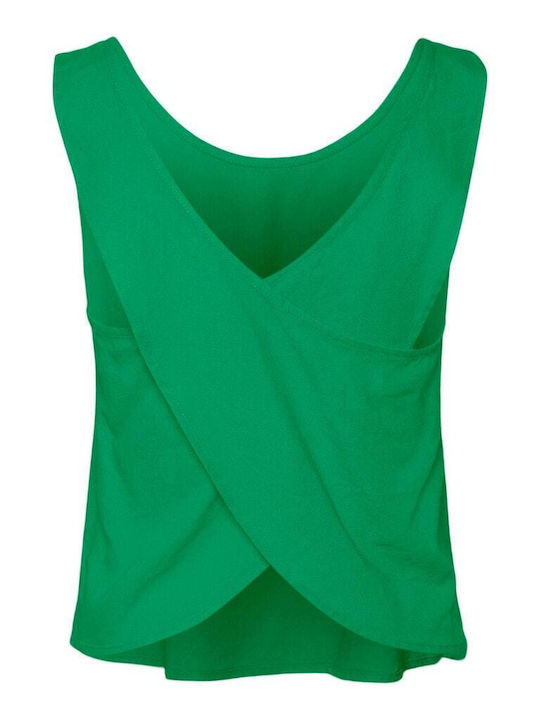 Vero Moda pentru Femei Bluză Fără mâneci Bright Green