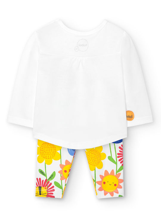 Boboli Kids Set with Leggings Summer 2pcs White