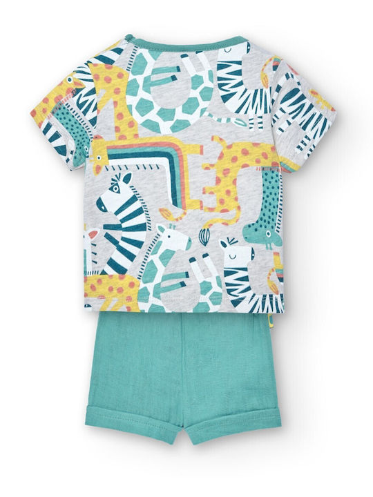 Boboli Kinder Set mit Shorts Sommer 2Stück Green