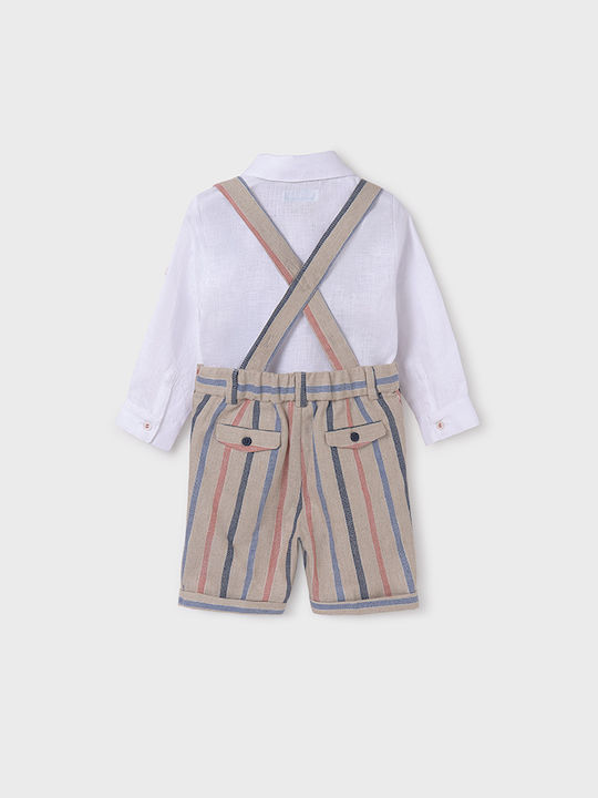 Abel & Lula Kids Set with Shorts Summer 2pcs White