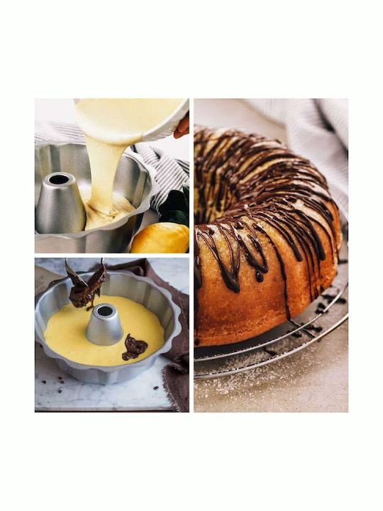 Decora Formă de Patiserie pentru Chec Rotund din Aluminiu 27x27x8.5buc 1buc