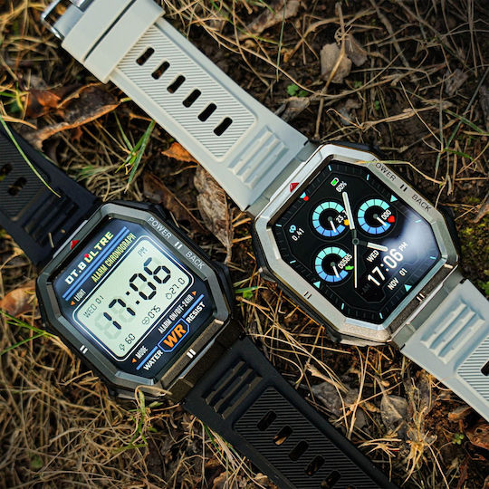 NO.1 Dt108 Smartwatch με Παλμογράφο (Μαύρο)