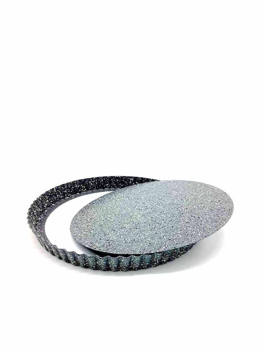 Homestyle Non-stick Aluminum Tart Baking Pan with Removable Bottom 28x28x2.7cm