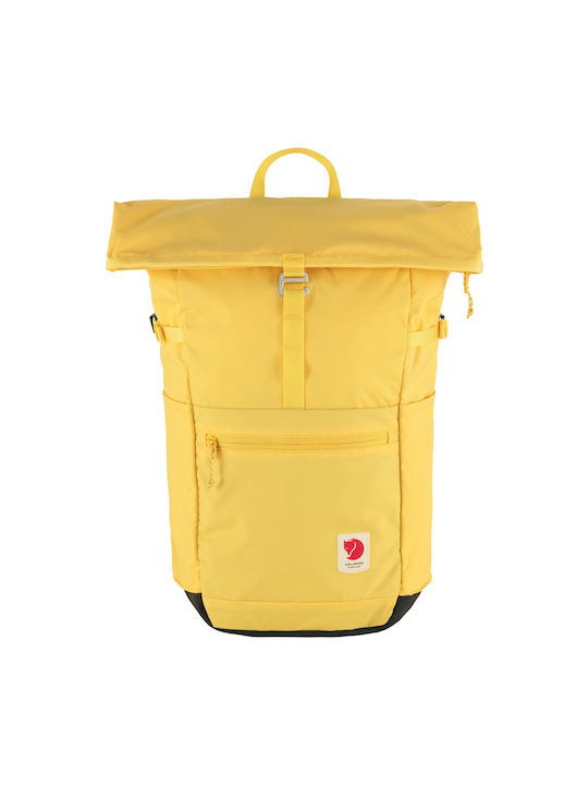 Fjallraven High Coast Foldsack Fabric Backpack Waterproof Yellow 24lt