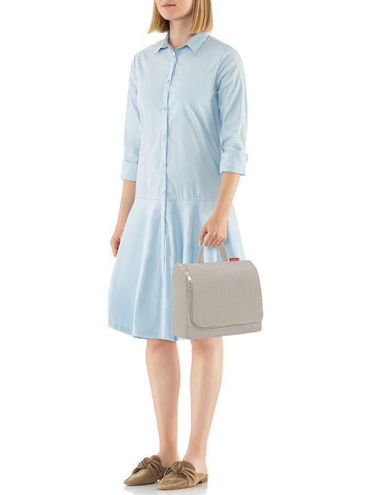 Toiletry Bag in Beige color 28cm
