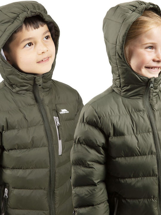 Kids' Casual Jacket with Hood Khaki