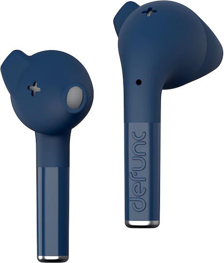 Defunc True Talk In-Ear Bluetooth-Freisprecheinrichtung Kopfhörer mit Schweißresistenz und Ladeetui Blau