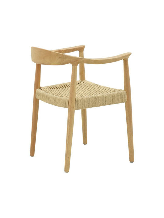 Juvan Dining Room Wooden Chair Natural 64x53x77cm