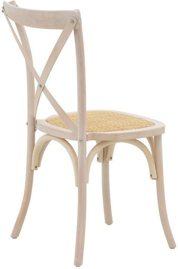 Καρέκλα Καφενείου Dylon 48x52x89εκ. White Wash