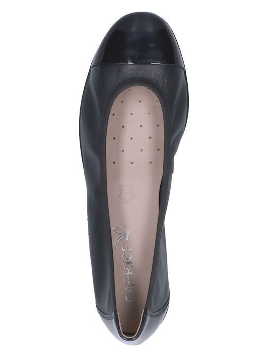 Leather Ballerinas Blue