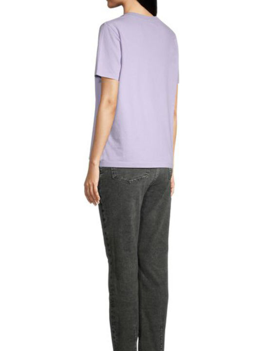 Superdry T-Shirt Μωβ