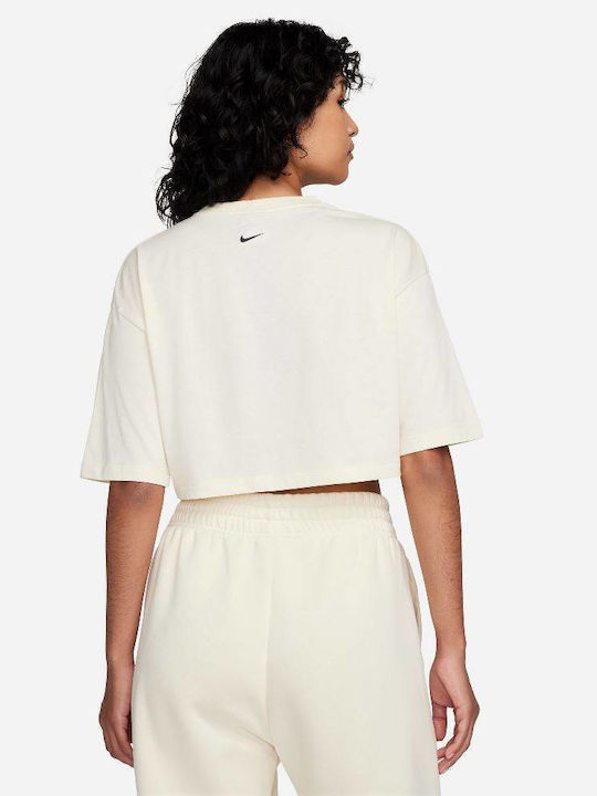 Nike Sportswear T-Shirt Coconut Milk / Black