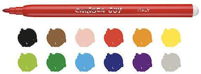 Carioca Washable Drawing Markers Set 12 Colors (12 Packages)