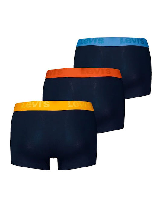 Levi's Ανδρικά Μποξεράκια Yellow/orange/blue με Σχέδια 3Pack