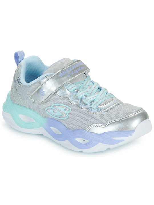 Skechers Kids Sneakers with Lights Gray