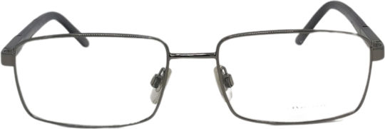 Burberry Metal Eyeglass Frame Gray BE1096 1003