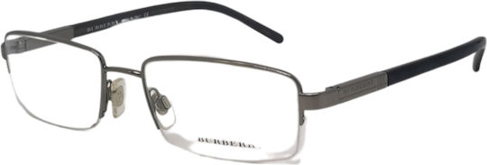 Burberry Metal Eyeglass Frame Silver BE1095 1003