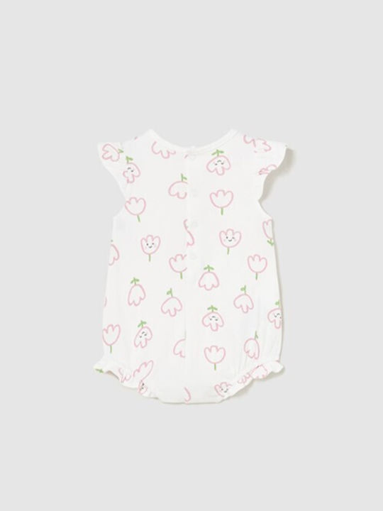 Mayoral Baby Bodysuit Set Short-Sleeved Rose