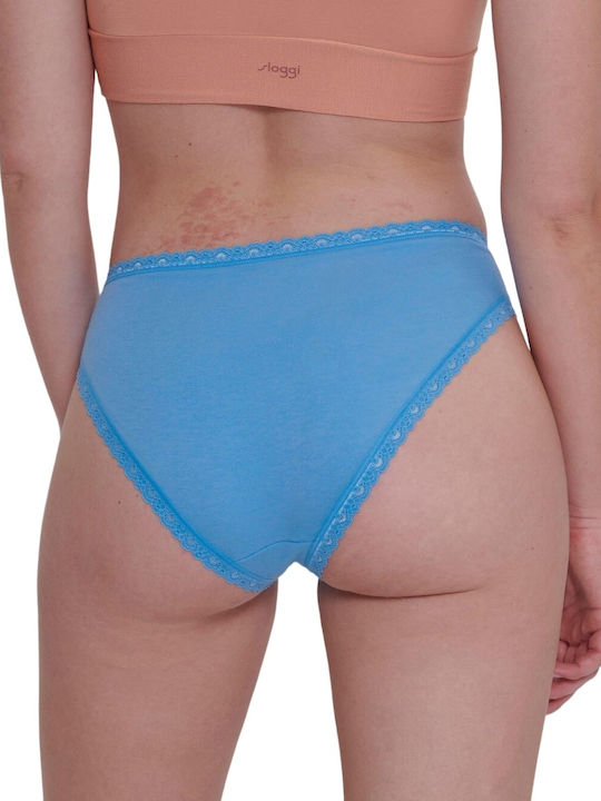 24/7 Weekend Βαμβακερά Women's Slip 3Pack Petrol Blue