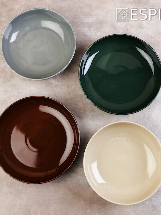 Espiel Terra Ceramic Salad Bowl Orange 28x28x5cm 2pcs