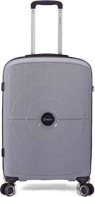 Benzi Travel Bags Grey with 4 Wheels Set 3pcs