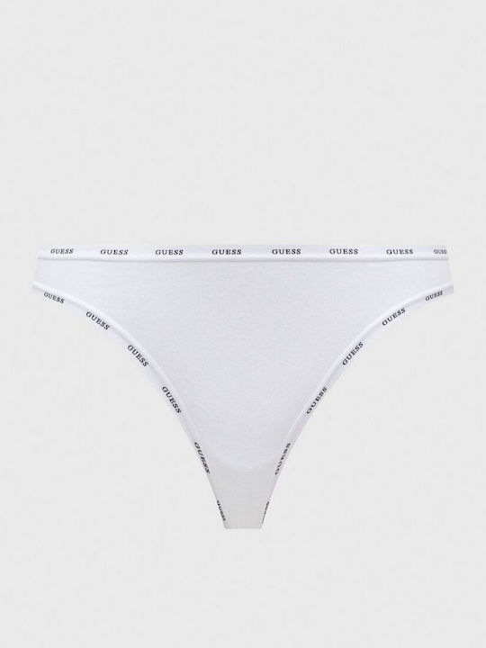 Women's String 3Pack White-black-pink