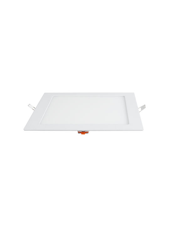 GloboStar Rotund Încastrat Panou LED Putere 20W cu Alb Rece Lumini 22.5x22.5cm.