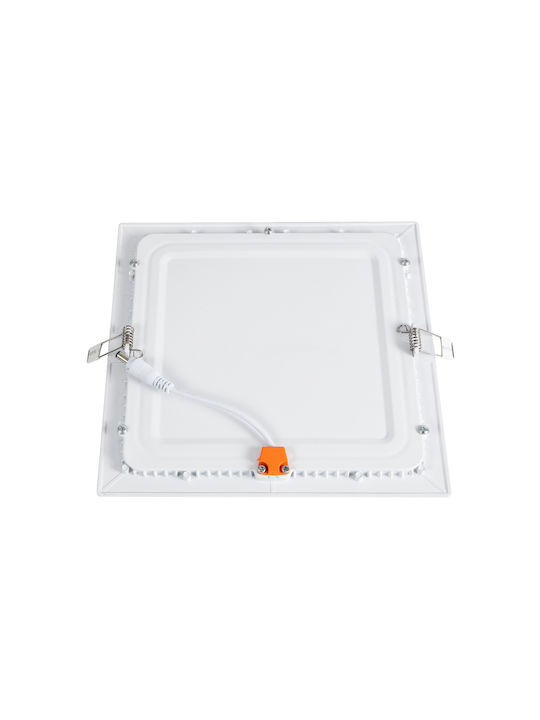 GloboStar Rotund Încastrat Panou LED Putere 20W cu Alb Rece Lumini 22.5x22.5cm.