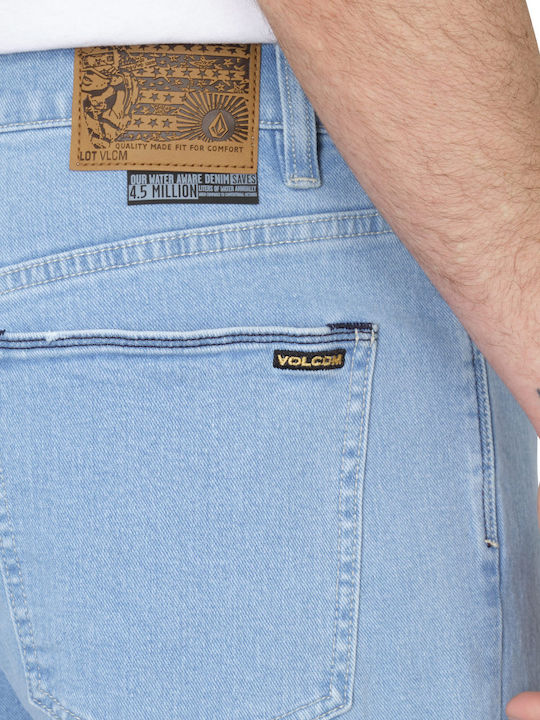 Modown Men's Jeans Pants with Relaxed Tapered Fit Light Vintage Indigo