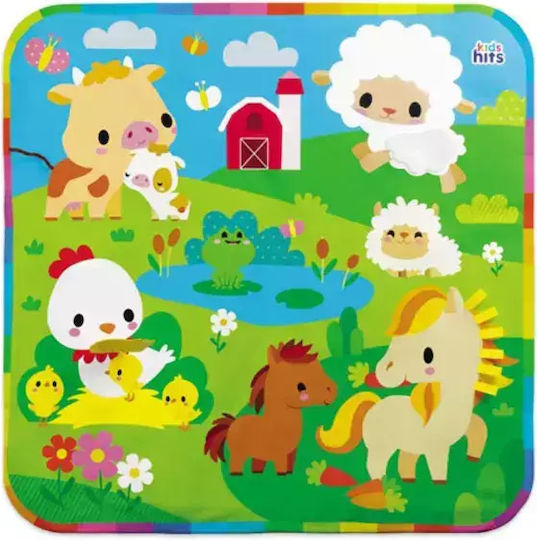 Kids Hits Happy Farm Baby Playmat & Gym for Newborns
